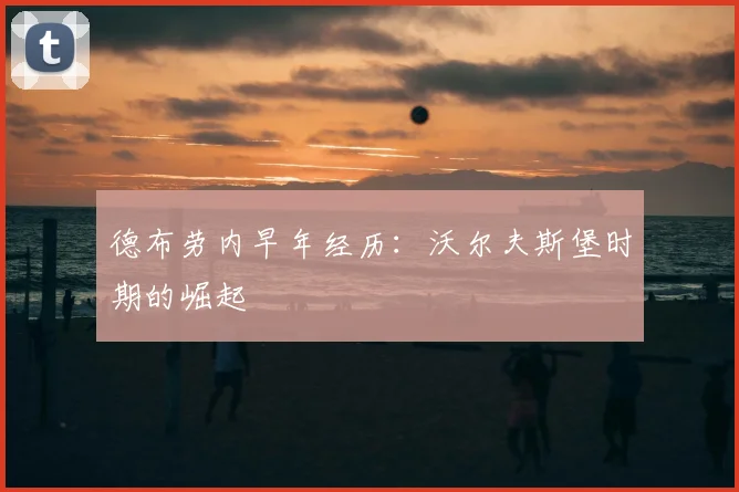 德布劳内早年经历:沃尔夫斯堡时期的崛起
